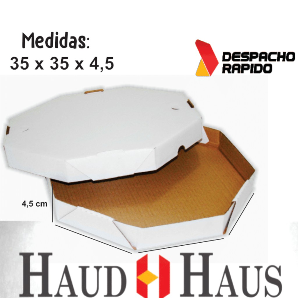 10 Caixas De Papelão 35x35x04 (MELHOR PREÇO) Pizza Caixa Resistente - Auto Montável