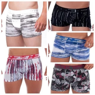 Kit 5 Cuecas Boxer Algodão Totter 8019 em Oferta na Shopee