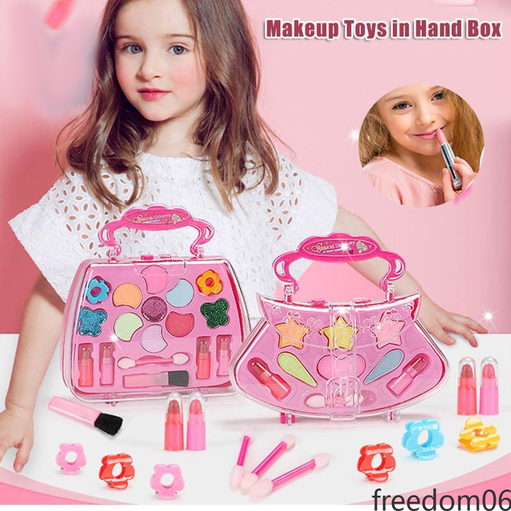 brinquedos maquiagem para crianças - Finja maquiagem para meninas -  Brinquedo presente aniversário portátil para filhas, meninas 8 a 12 anos,  sobrinhas, irmãs e amigos Dedaiby