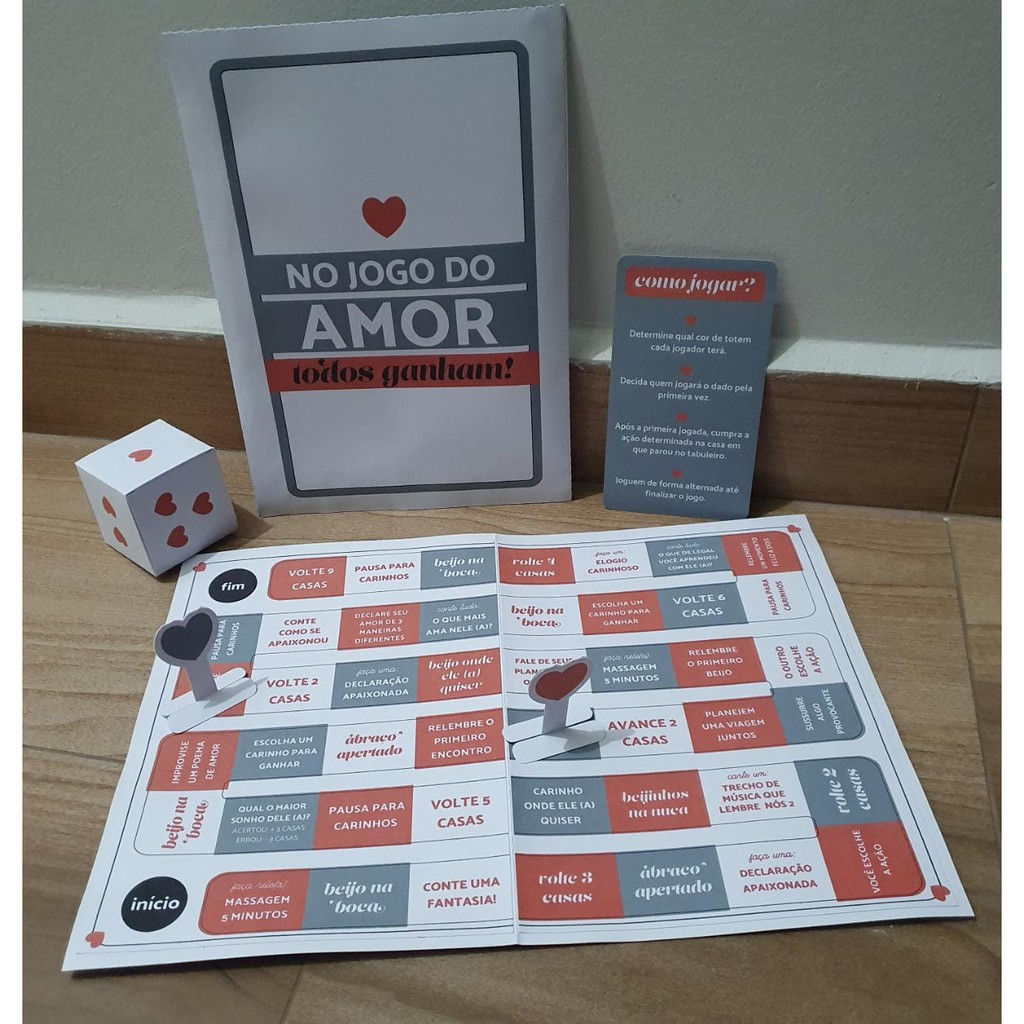 Jogo Dia dos Namorados - Tabuleiro do Amor