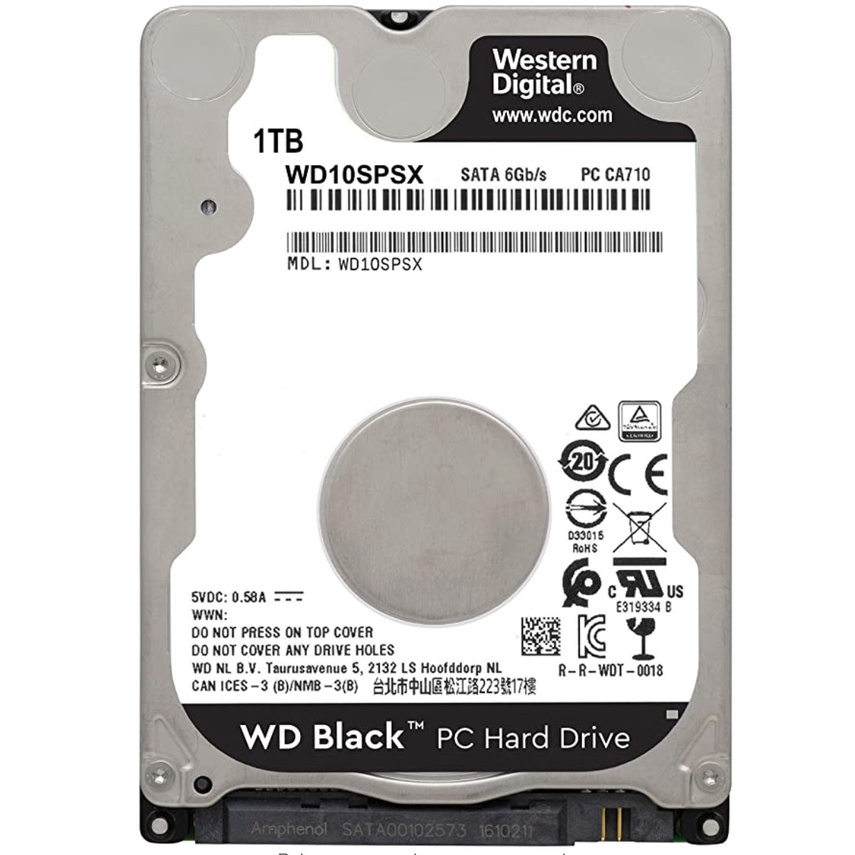 Disco Rígido Interno Western Digital Wd Black Wd10spsx 1tb