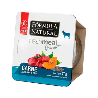 Ração Úmida Fórmula Natural Fresh Meat Gourmet Patê Cães Carne - 70g