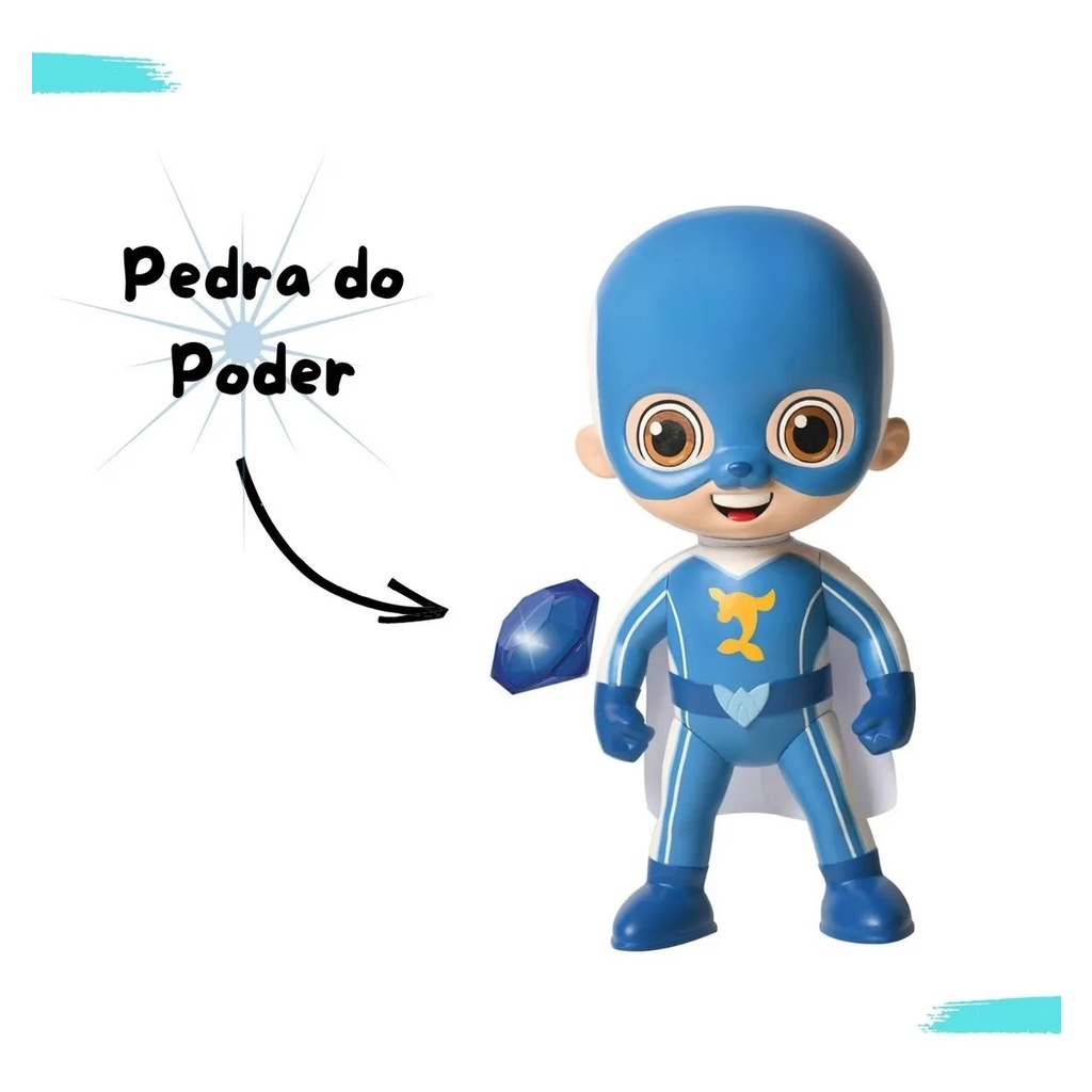 Boneco Lucas Neto Aventureiro Super Foca Com Pedra Do Poder | Shopee Brasil