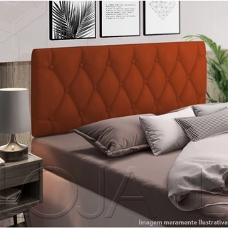 Cabeceira Pari Painel Estofada Casal 1,40 Dobrável Cama box Varias Cores