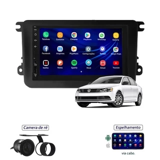 Kit Central Multimídia Jetta Mp5 / Mp8 + Moldura + Câmera -