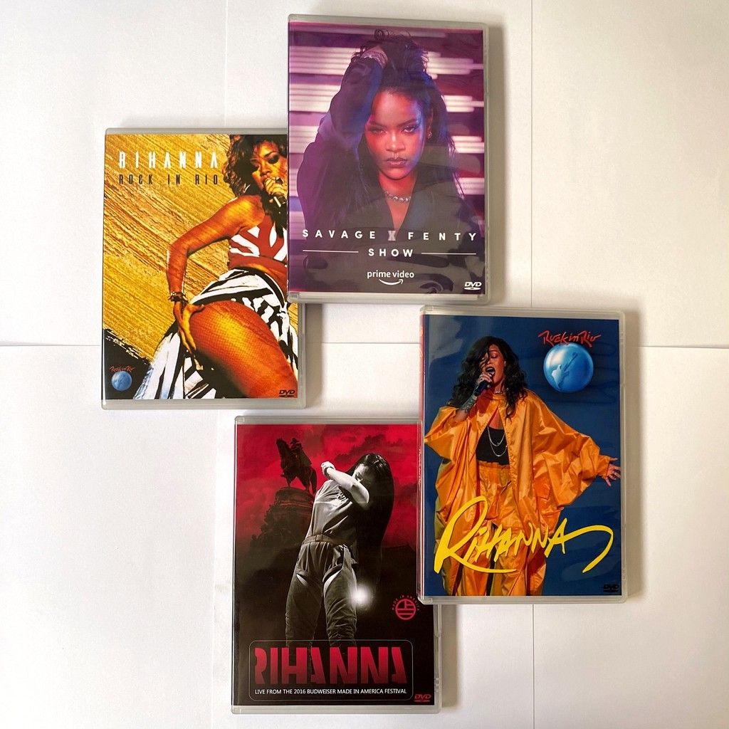 Dvd Rihanna Rock In Rio 2011 DVD Rihanna Rock in Rio 2015 DVD Rihanna Anti  Tour Budweiser Made in America Festival 2016 DVD Rihanna Savage Show  legendados