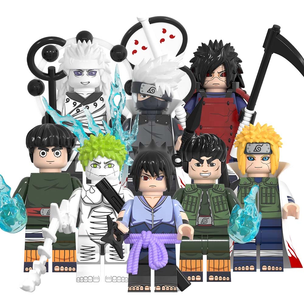 Narutoes Minifiguras Bloco De Brinquedos Para Crianças