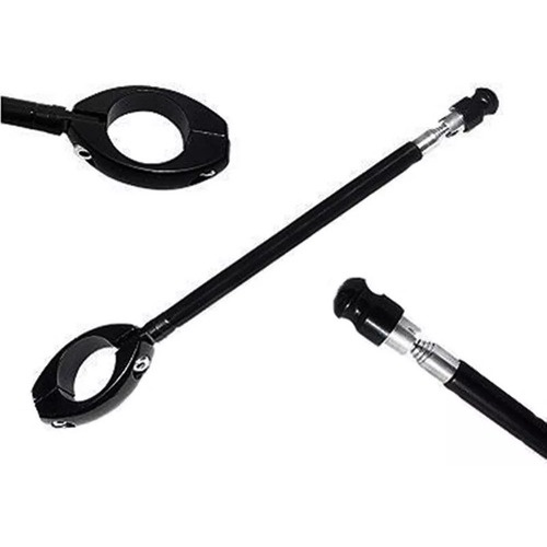 Antena Corta Pipa Moto Retrátil Anti Cerol Aço Inox Guidão COR ALEATÓRIO