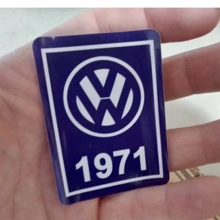 Adesivo Vidro de Ano VW Volkswagen carro antigo Fusca Kombi Variant Brasilia