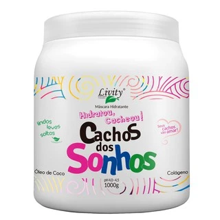 Máscara Hidratante Cachos dos Sonhos Livity 1 Kg