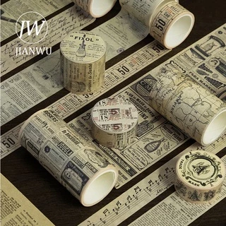 JIANWU 300 Cm Vintage Arte Multi-Tamanho Washi Fita DIY Jornário Scrapbooking Fundo Decoração Material De Fitas De Máscara Papelaria