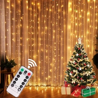 Cortina 300 Leds 3x3 Metros Festa Casamento Eventos Natal Branco Amarelo