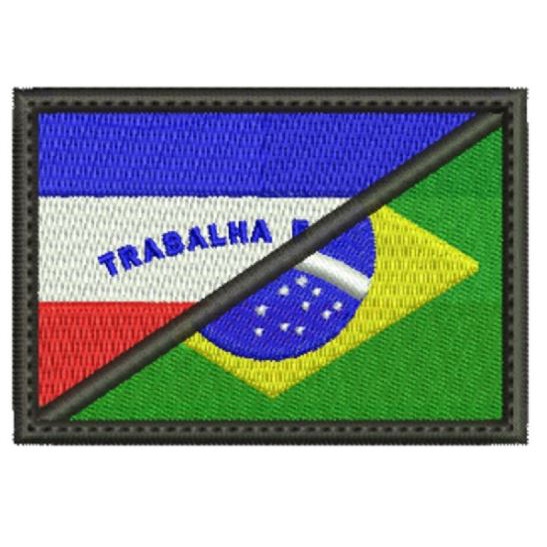 Patch Tarja Bandeira do Brasil - 5 cm