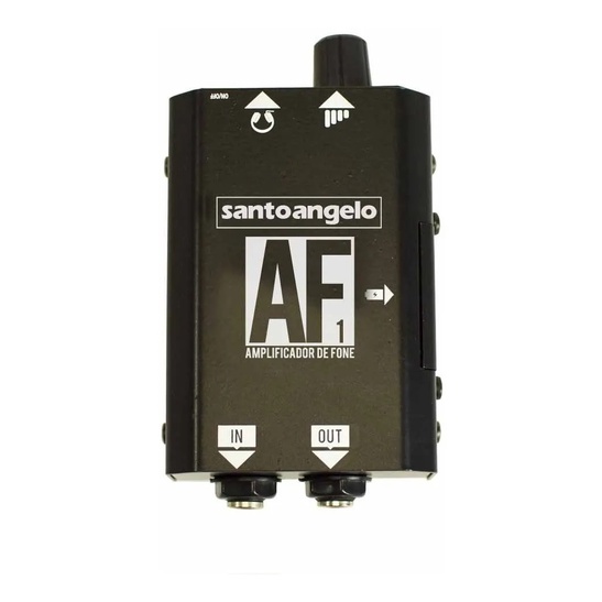 Amplificador De Fone Af1 Retorno De Palco Santo Angelo ORIGINAL Preto som estilo power play