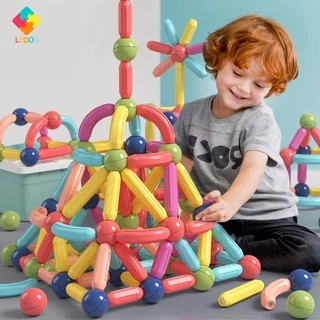 Blocos Magnéticos De Construção Brinquedo Educacional Para Crianças