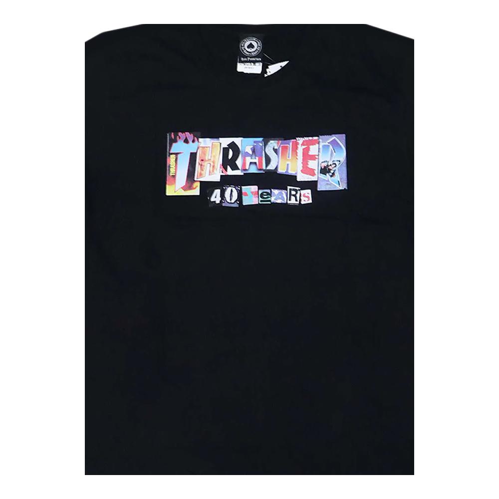 Camiseta Thrasher 40 Years Ranson Preta | Shopee Brasil