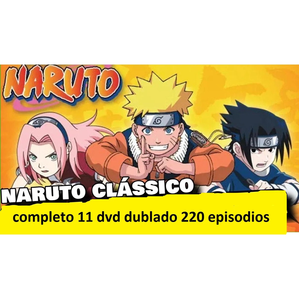 dvd,Naruto Clássico completo dublado