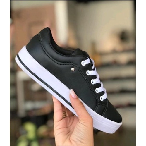 Tênis Converse All Star Branco Couro Sintetico Feminino e Masculino sola  baixa - Tamanho 34