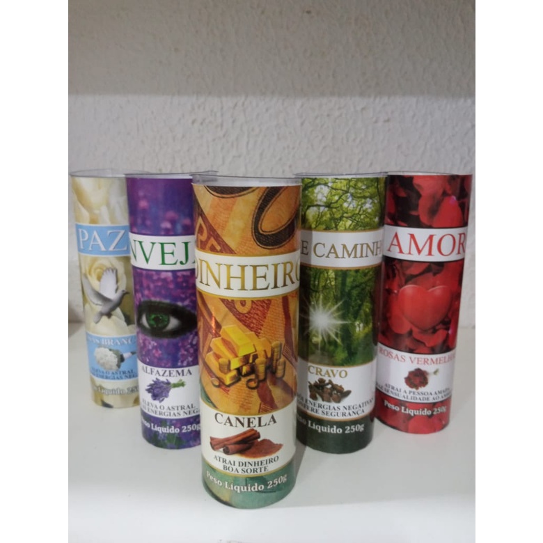Velas de 7 dias aromáticas - 250g - und.