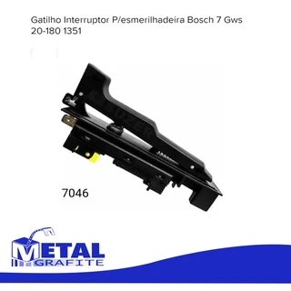 Interruptor Gatilho Esmerilhadeira Bosch 7 E 9 Gws 20-180