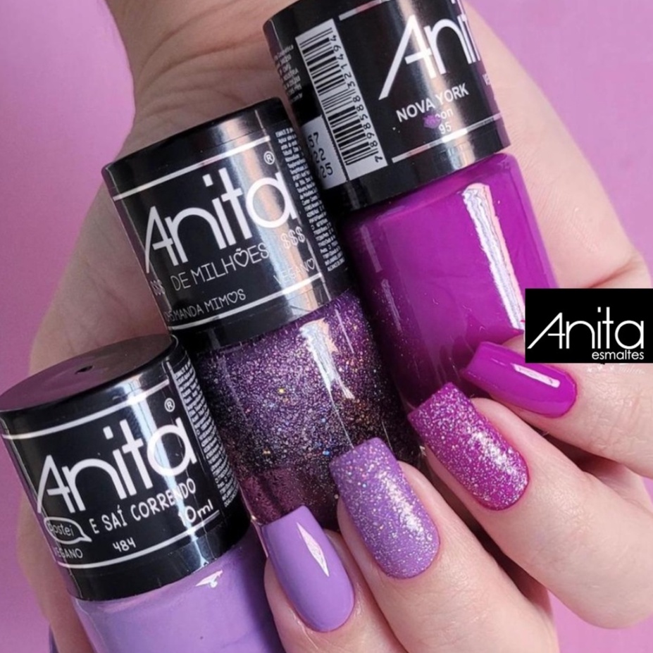 Esmalte Anita Tons Roxo Delicado