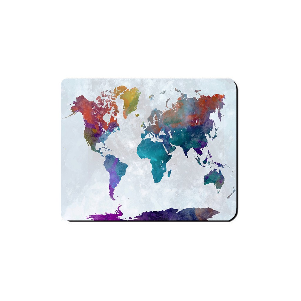 Mouse pad Mapa Mundi Aquarela Pintura | Shopee Brasil