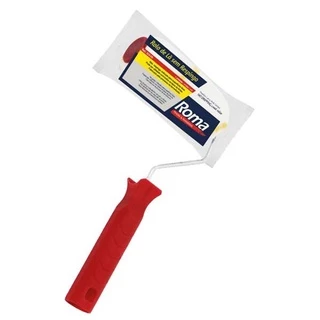 Rolo Lã Sem Respingo Pintura Tinta Latex Acrilica Roma 9cm
