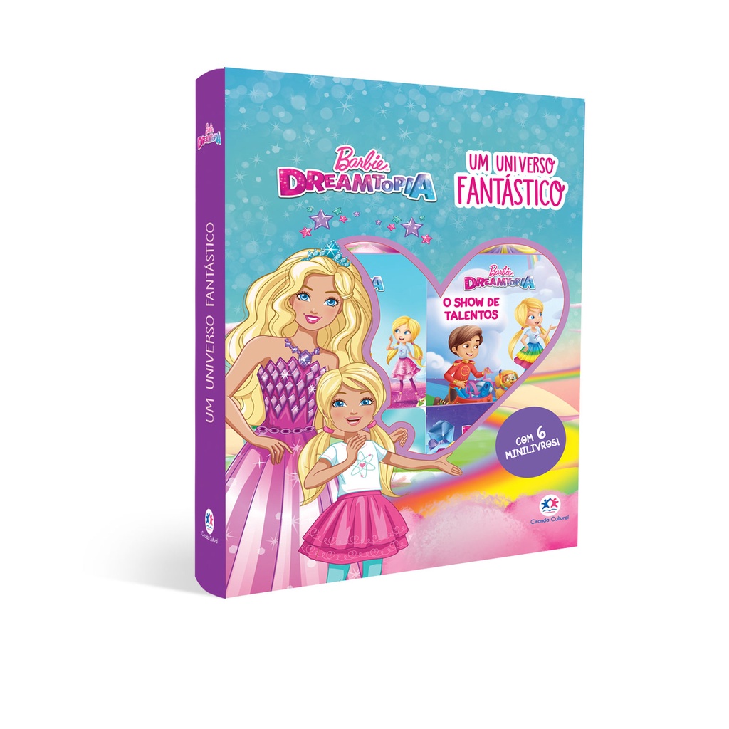 Box De Atividade Barbie Jogo Brinquedo Carton Colorir Cartas, Copag,  Multicor