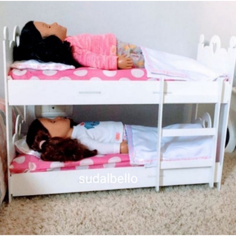 Cama caminha de boneca baby Alive Jogo de cama casinha