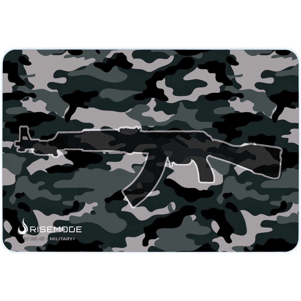 Mouse Pad Gamer Rise Mode Ak47 Military Grande Borda Costurada ...
