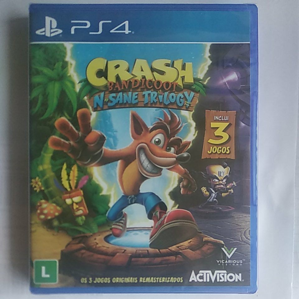 Jogo Crash Bandicoot Trilogy PS4 (lacrado) Shopee Brasil