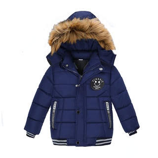 Casaco De Inverno Para Meninos Com Capuz Grosso Quente