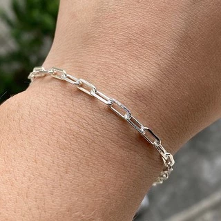 Pulseira Masculina 3mm Fecho Canhão 5,4g Banho de Prata 925 Pulseira Carrier Diamantada Pulseira Masculina Banhada Prata em Oferta na Shopee