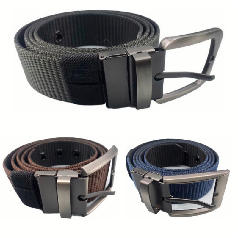Cinto Masculino Lona Reforçado Dupla Face 2 Em 1 | Shopee Brasil