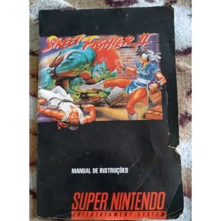 manual do jogo street fighter 2 super Nintendo