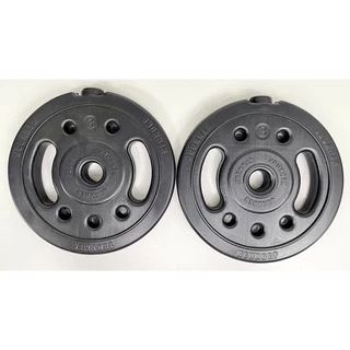 Kit Anilha 10 kg 2 x 3 + 2 x 2 kg + 1 x Barra 40 cm com presilhas