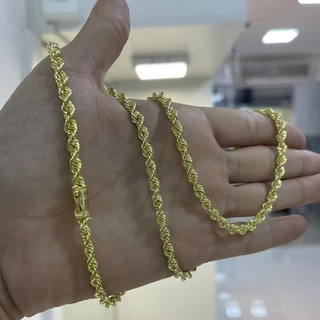 Corrente Cordão Elo Baiano 100% Moeda Antiga