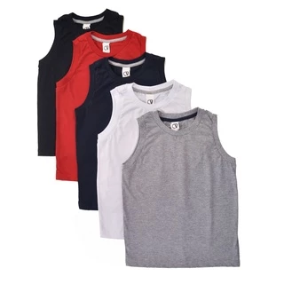 Camiseta Regata Infantil kit c/5 super qualidade 100%algodão 2 3 4 6 8