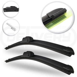 Kit Palhetas Limpador Para-Brisa Chevrolet Prisma 2006 2007 2008 2009 2010 2011 2012 2013 Conjunto Palheta