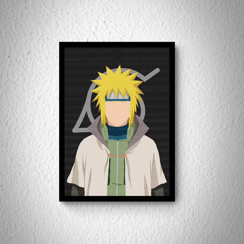 Quadro Decorativo Naruto Boruto Animes c/ Moldura e Vidro