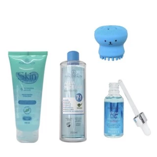 Sabonete Skin Comfort + Água Micelar + Sérum Ácido Hialurônico + Esponja de Limpeza