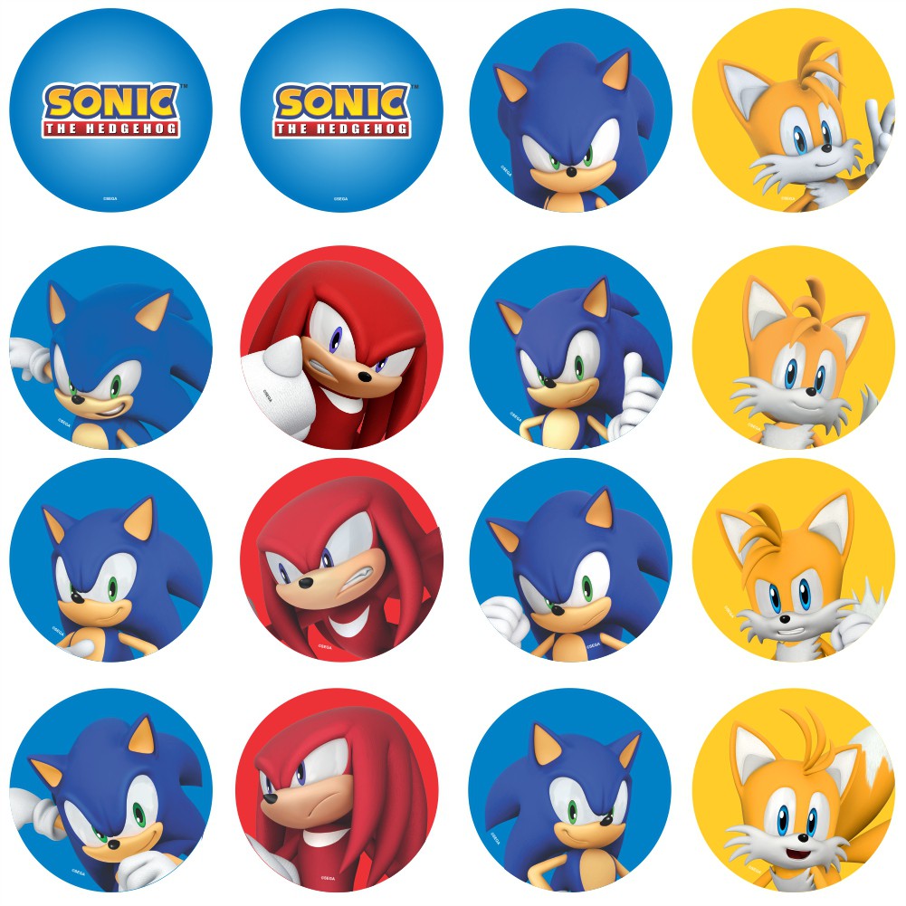 Mini Personagem Decorativo de E.V.A Sonic com 5 Un - Ref 357019 Piffer -  CCS Decorações