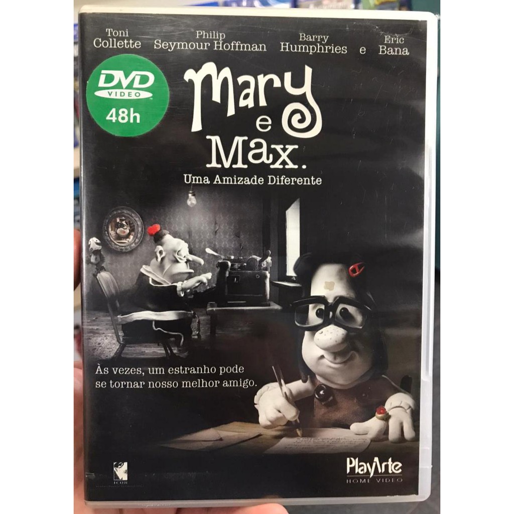 Dvd Mary E Max Uma Amizade Verdadeira 2009 Original Dublado Shopee