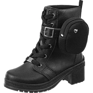 Bota Montaria GiGiL Teen Infantil Coturno Salto Menina Cano Curto Bag