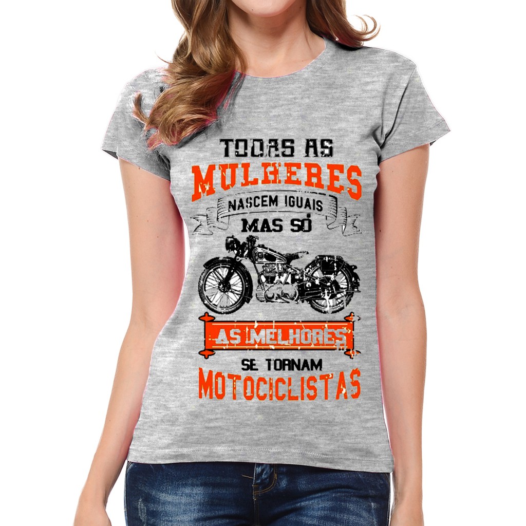 Blusa sales motociclista feminina