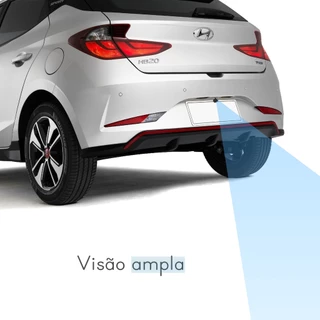 Kit Câmera De Ré Estacionamento Automotiva Colorida Noturna