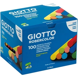 Giz Escolar Giotto Robercolor Com 100 Unidades Coloridos