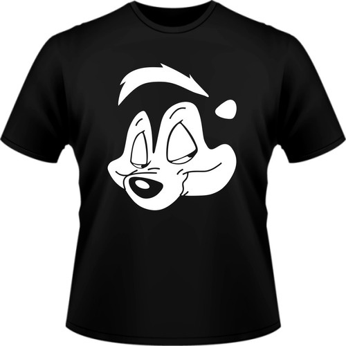 Camisa Camiseta Pepe Le Pew Slash Masculino Gambá Desenho Promo Lançamento