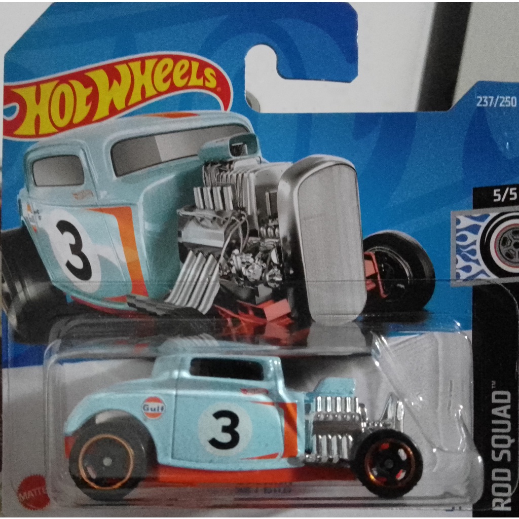 Hot Wheels 32 Ford Gulf - Lote P 2022 - Rod Squad | Shopee Brasil