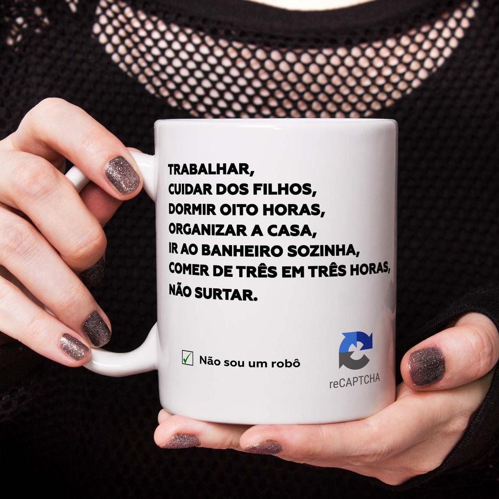 Caneca Trabalhar & Arrumar a Casa &cuidar dos Filhos